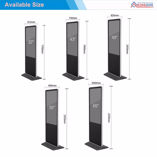 Floor Standing Display LCD Panel 1080P Full HD Digital Signage 55 Inch Advertising LCD TV