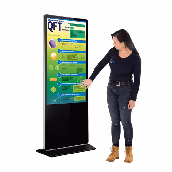 Floor Standing Display LCD Panel 1080P Full HD Digital Signage 55 Inch Advertising LCD TV