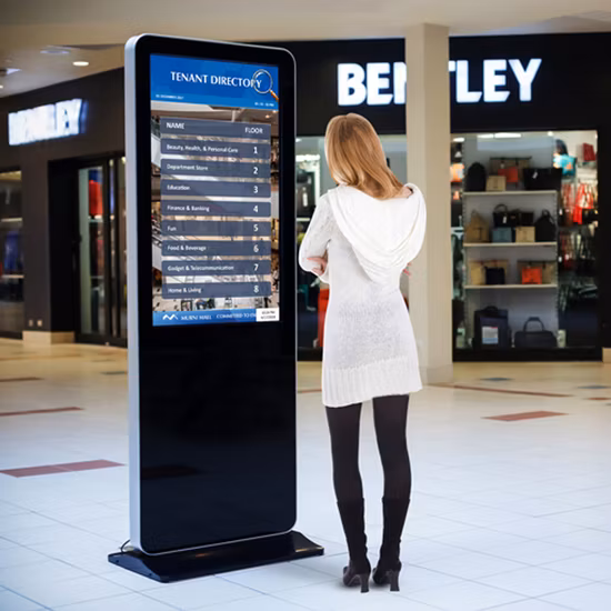 Floor Standing Display LCD Panel 1080P Full HD Digital Signage 55 Inch Advertising LCD TV