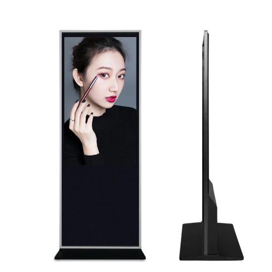 Touch Screen Advertising 4K Player Kiosk Android Portable LCD TV